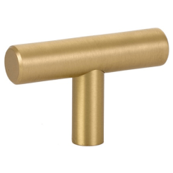 Emtek 86357 Bar Knob- Satin Brass