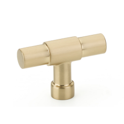 Emtek 86682US4 3.5 in. Freestone Extended Center to Center Cabinet Pull, Satin  Brass 