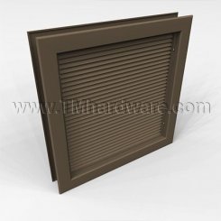 Door Louver 600A1, Inverted V-Blades, Self Attaching Frame, 1-3/4" Doors, up to 2' x 6'-8"