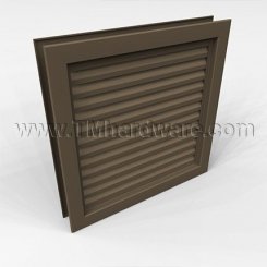 Door Louver 800A1, Inverted Y-Blades, Self Attaching Frame, 1-3/4" Doors, up to 4' x 6'-8"