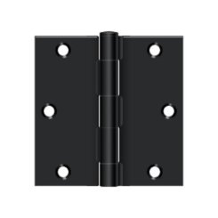 Deltana DTS35-R, Plain Bearing, Paint Black (US1B), Full Mortise