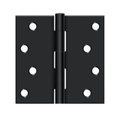 Deltana DTS44-R, Plain Bearing, Paint Black (US1B), Full Mortise