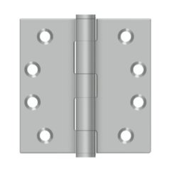 Deltana DTSS44, Plain Bearing, Satin Stainless Steel (US32D), Full Mortise, Steel Hinge