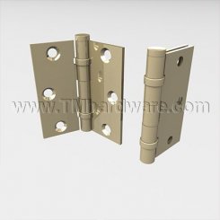 Deltana, 2 Ball Bearings, Brass, Heavy Weight, 5 Knuckle, Full Mortise Hinge, 3.5" x 3.5"