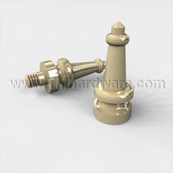 Deltana DTDSST Steeple Tip, Solid Brass