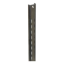 Hafele Double Standards, Shoptec, 1-1/4" X 1/2", Steel, Zinc Plated, 24"