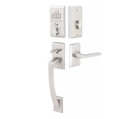 Emtek E4817 - E4017 Modern Style Electronic Keypad Entry Set, Oil Rubbed Bronze (US10B) Finish