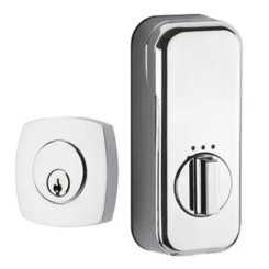 Emtek EM8426 Urban Modern Brass Deadbolt, EMPowered Smart Lock, Single Cylinder, Oil Rubbed Bronze (US10B) Finish