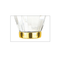 Emtek 86394 Bristol Crystal Knob- Polished Brass
