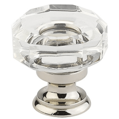 Emtek 86571 Lowell Crystal Knob- Polished Chrome