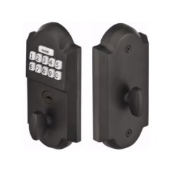Emtek E1001 Sandcast Bronze Electronic Keypad Deadbolt, Medium Bronze (MB) Finish