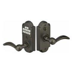 Emtek Sandcast Bronze Classic Style Keypad Set, Medium Bronze (MB)