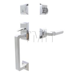 Emtek 4716LSFA Entry Set in Polished Chrome Finish (US26)