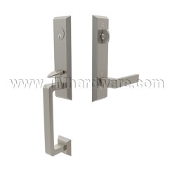 Emtek 4717DT Entry Set in Satin Nickel Finish (US15)