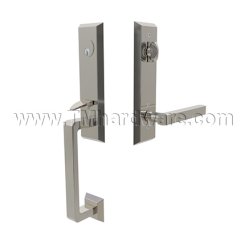 Emtek 4717FRL Entry Set in Polished Nickel Finish (US14)