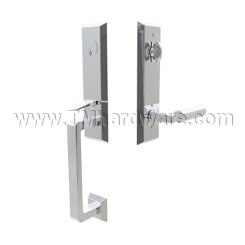 Emtek 4717LSFA Entry Set in Polished Chrome Finish (US26)