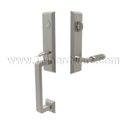 Emtek 4717LSKN Entry Set in Satin Nickel Finish (US15)