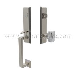 Emtek 4717WS Entry Set in Polished Nickel Finish (US14)