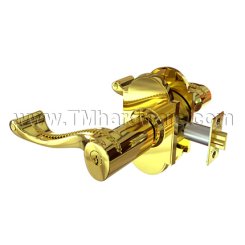 Emtek 5108RL Keyed In Lever #8 Rosette with Rope Lever, Entry US3