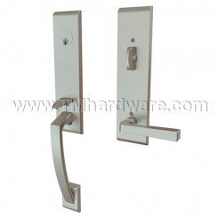 Emtek 4815SIO Contemporary Brass Apollo Tubular Entry Set with Sion Lever
