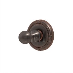 Emtek 2608 Traditional Brass Single Hook with Brass Ribbon & Reed Rosette (US10B)