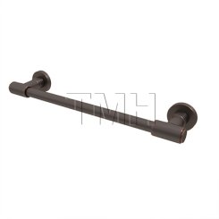 Emtek 29025 Transitional Brass Towel Bar with Brass Small Disc Rosette (US10B)