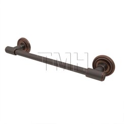 Emtek 29025 Transitional Brass Towel Bar with Regular Rosette (US10B)