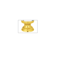 Emtek 86003 Diamond Glass Knob- Polished Brass