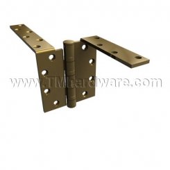 Hager BB1196, Ball Bearing, Brass or Stainless Steel, Heavy Weight, 5 Knuckle, Anchor Hinge with 2 Anchor Leaves