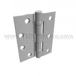 Hager BB1129, 2 Ball Bearing, Steel, Heavy Weight, 5 Knuckle, Half Mortised Hinge, Sized 4.5" - 5"