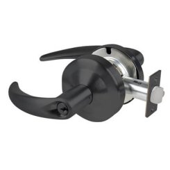 Schlage Omega Door Handle, Mechanical Door Locks, ND Series, Keyed, Double Cylinder Function, Vestibule Lock, Flat Black Finish