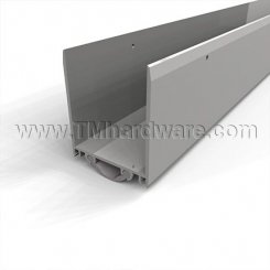 NGP 92V Door Shoe Sweep, U Shaped Aluminum with 2" Kickplate and a .5" Vinyl Seal