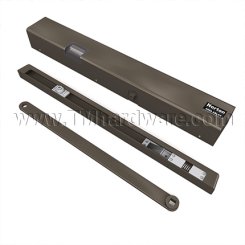 Norton 7100SZ Series, Electromechanical Closer, Pull side; rigid arm and slide track, Size 3, Dark Satin Bronze, Equiv Finish