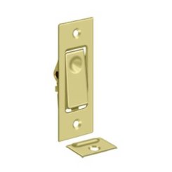 Deltana Pocket Door Jamb Bolt, 3" x 1-1/4", Polished Brass (US3) Finished