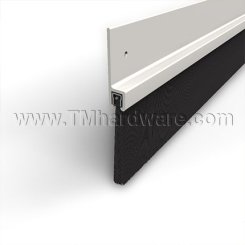 TMH Door Sweep, 1.375" Aluminum or Dark Bronze Casing with 1.75" Nylon Brush - QUICK SHIP