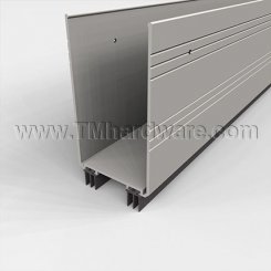 Pemko #2212PK773 Door Shoe Sweep, U Shaped, Aluminum with 3" Kick Plate and .56" Fingered Rubber Seal