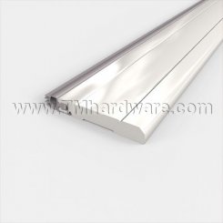 Pemko #2892 Door Gasket, 1.5" Heavy Duty Aluminum for Header with Eco-V Vinyl Bulb Seal