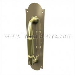 Rockwood 148x76 Decorative Pull Plate With Cast Brass Pull