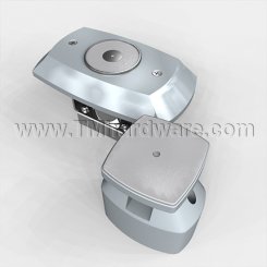 Rixson 998M Electromagnetic Door Holder, Wall Mounted, Concealed Wiring, 3-5/8" Projection, Aluminum Painted Finish
