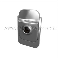 Rockwood #614V, Square Door Knocker with Peephole, Solid Brass