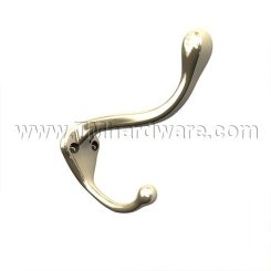 Rockwood #806 Medium Sized Double Coat Hook with 3-1/8" Projection
