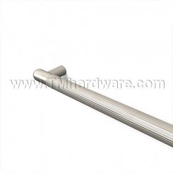 Rockwood LineaMet RM3516 - RM3626 Push Bar with Grooved Grip Area - Round Ends, up to 36" CTC