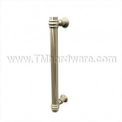 Rockwood Classic RM5660 Straight Finial Pull with Plain Grip, Includes Base Plate - 10" CTC