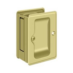 Deltana HD Adjustable Passage Pocket Lock, 3-1/4" X 2-1/4", Polished Brass (US3) Finished