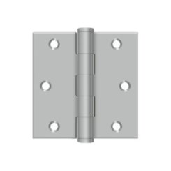 Deltana DTSS33 Satin Stainless Steel (US32D), Plain Bearings, Full Mortise, Stainless Steel Hinge