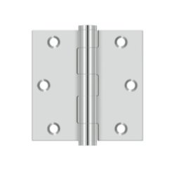Deltana, Plain Bearing, Polished Stainless Steel (US32), Residential Grade, 5 Knuckle, Full Mortise Hinge, 3.5" x 3.5"