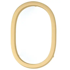 Emtek #2830 Modern House Numbers, No. "0" Digit, 7" Height Satin Brass (US4) Finished