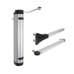 Locinox Gate Closer VERTICLOSE-2, Hydraulic, 90° & 180° Opening Angle, For Gates up to 330 lbs, Railsets Included