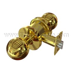 Accentra Door Handle 4601LN, Carolina Knob, Bright Brass Finish