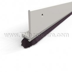 Zero #98 Door Sweep, 1" Aluminum Casing with Angled Polypropylene Brush For .5" Gap